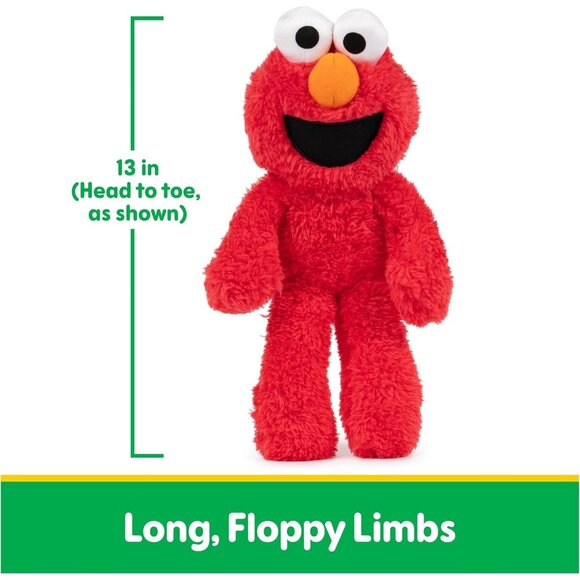 Sesame Street Elmo Take Along Buddy Plush Premium Red Toy for Ages 1 and Up - Picture 3 of 9
